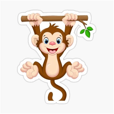 funny monkey stickers